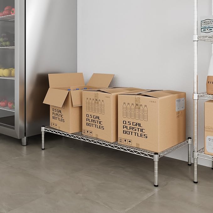 Regal Altair 21" Deep x 48" Wide x 8" Height Wire Shelving Kit | 1-Tier | NSF Commercial Storage Rack Unit