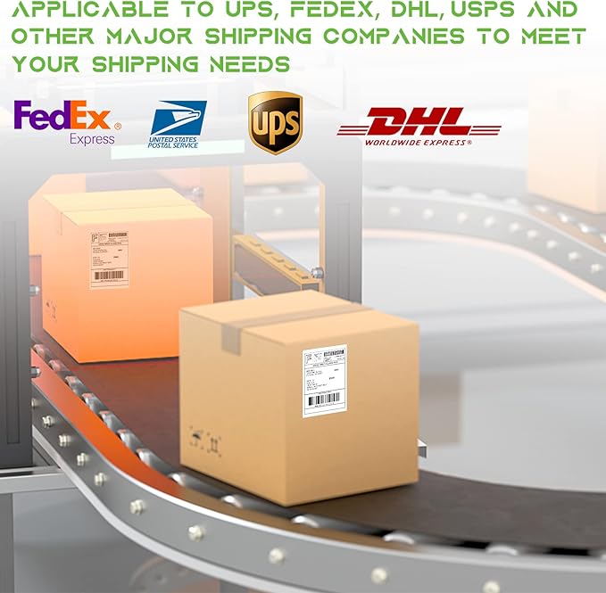 MFLABEL 4x6 Direct Thermal Shipping Labels - 24 Rolls of 450 Labels/Roll, Compatible with Zebra 2844/ZP450/ZP500/ZP505, USPS/FedEx/UPS/Amazon Shipping, Smudge-Resistant & Permanent Adhesive