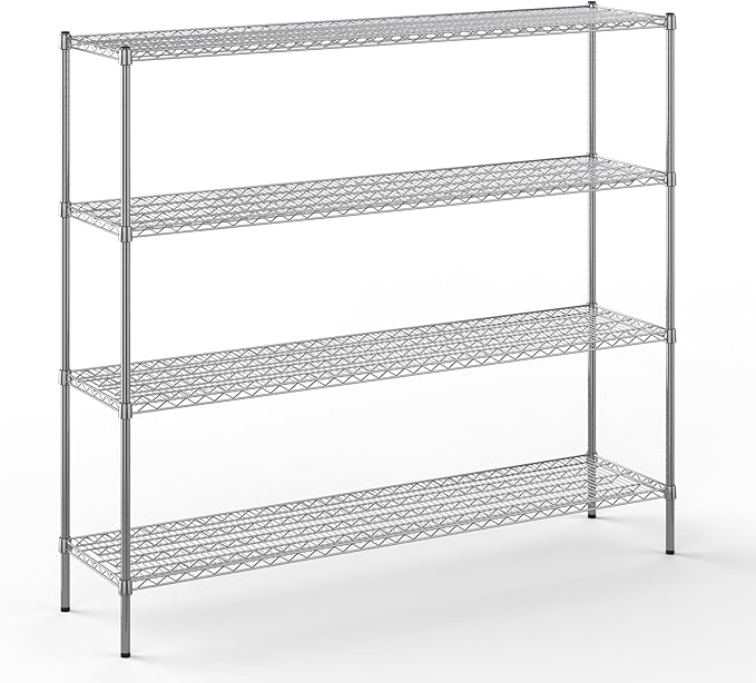 Regal Altair 18" Deep x 72" Wide x 64" Height Wire Shelving Kit | 4-Tier | NSF Commercial Storage Rack Unit
