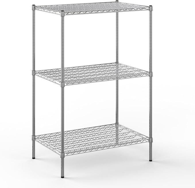 Regal Altair 24" Deep x 36" Wide x 54" Height Wire Shelving Kit | 3-Tier | NSF Commercial Storage Rack Unit