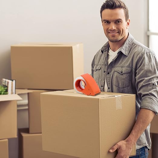 Amazon Basics Extra-Wide Packing Tape, Designed for Moving, Storage and Packing, Shipping and Mailing, Extra-Wide 2.83"W, Crystal Clear, Low Odor, 6-Pack