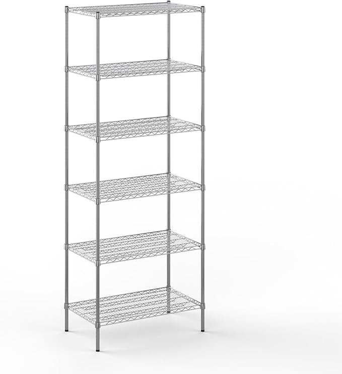 Regal Altair 21" Deep x 36" Wide x 96" Height Wire Shelving Kit | 6-Tier | NSF Commercial Storage Rack Unit