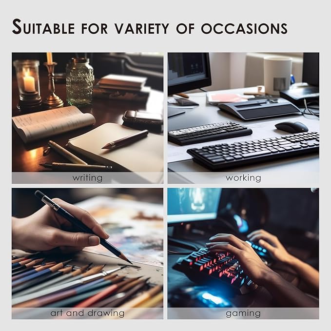 Leather Desk Mat - Non-Slip PU Desk Pad for Office and Home - Desk Organization and Accessories - Ideal for Large Mouse Pad and Desk Mats on Top of Desks (Dark Blue,31.5"x 15.7")
