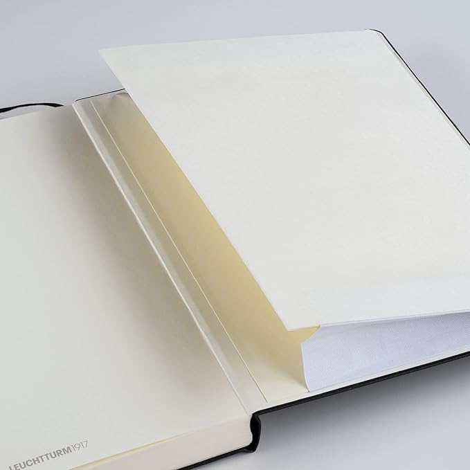 LEUCHTTURM1917 - Notebook Hardcover Master Slim A4+ - 123 Numbered Pages for Writing and Journaling (Sage, Plain)