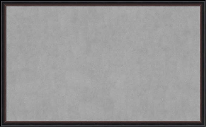 Amanti Art Black Framed Magnetic Board 26x42 Large Vision Board for use with Magnets, 100% Metal Sheet to Display Items as Office Decor or for Home Organization in mudroom, Kitchen or Kids Room