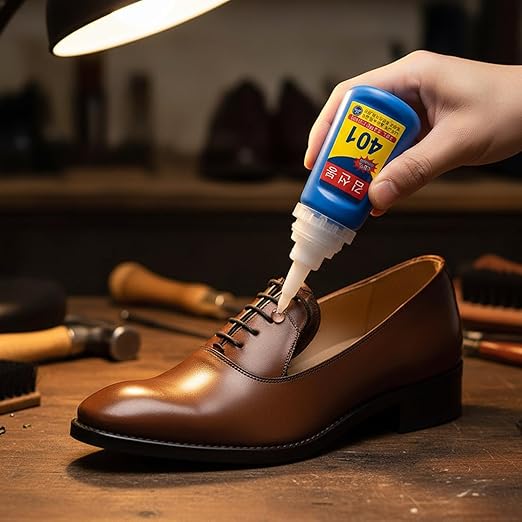 401 Super Glue Nail Liquid for Shoes Repair High Strength Multi Purpose Adhesive for Metal Plastic Jewelry Fast Drying Low Whitening (4 Pack 20ml Each)