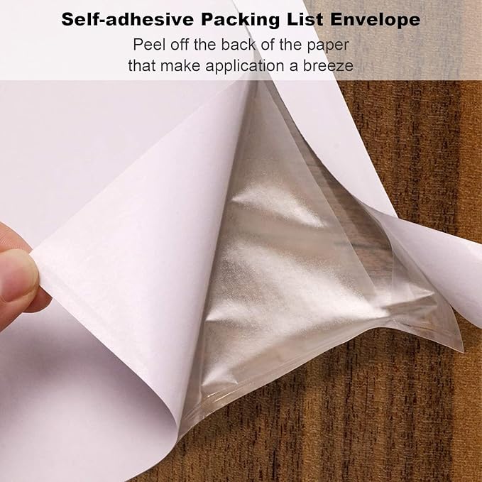 Coopaty 4.5" x 5.5" Packing List Envelope, Shipping Label Pouch, Clear Adhesive Packing List Pouches for Invoice/Documents/Labels (200 Pack)