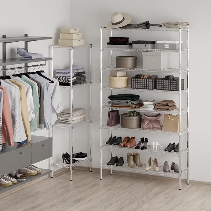 Regal Altair 14" Deep x 48" Wide x 86" Height Wire Shelving Kit | 8-Tier | NSF Commercial Storage Rack Unit