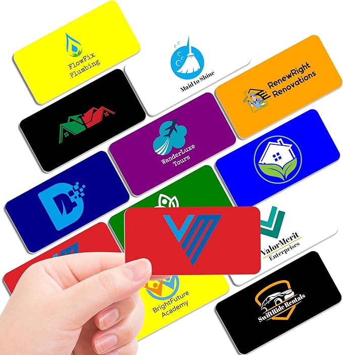 Magnet Me Up Custom Printed Magnetic Name Tag Badge - Image Only, 1.5x3 inch, Full-Color Customizable Identification Label, for Schools, Offices, Businesses, Made in USA