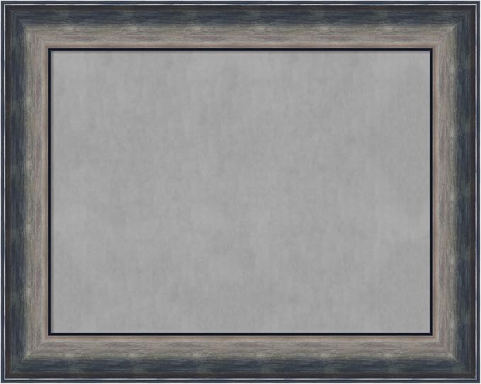 Amanti Art Silver Framed Magnetic Board 24x30 Medium Vision Board for use with Magnets, 100% Metal Sheet to Display Items as Office Decor or for Home Organization in mudroom, Kitchen or Kids Room