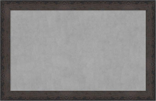 Amanti Art Black Framed Magnetic Board 29x45 Large Vision Board for use with Magnets, 100% Metal Sheet to Display Items as Office Decor or for Home Organization in mudroom, Kitchen or Kids Room