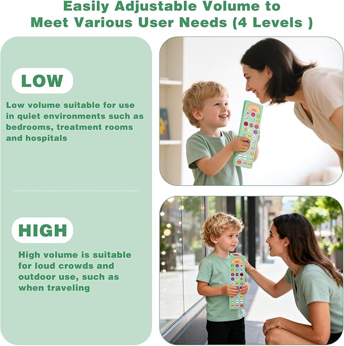 Joyreal AAC Device for Autism, Non Verbal Communication Tools for Speech Therapy&Stroke Rehab. Autism Talking Aids with 6 Programmable Buttons & Adjustable Volume for Kids&Adults(EN/ES Voice Switch)