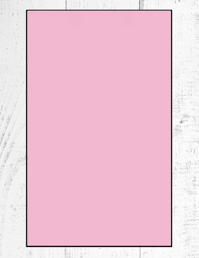 Colored Copy Writing and Printing Paper, 20 Pound, 75 GSM, 8.5"x14"/ Legal Size, 500 Sheets Per Ream. (2500, Pink)