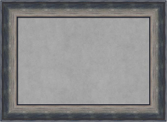 Amanti Art Silver Framed Magnetic Board 22x30 Medium Vision Board for use with Magnets, 100% Metal Sheet to Display Items as Office Decor or for Home Organization in mudroom, Kitchen or Kids Room