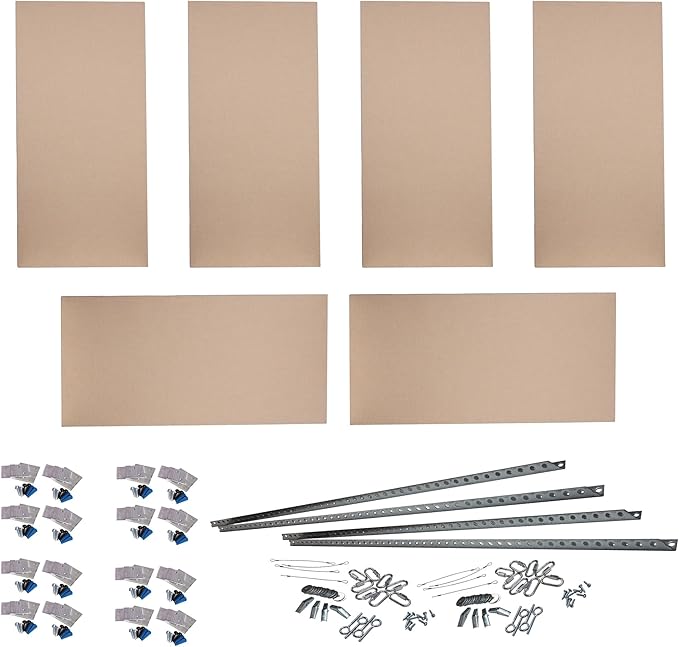 ATS Acoustics Home Office Residential Acoustic Treatment Room Kit Sound Absorbing Acoustic Panel 6 Pack for 50-100 Sq Ft (Tan)