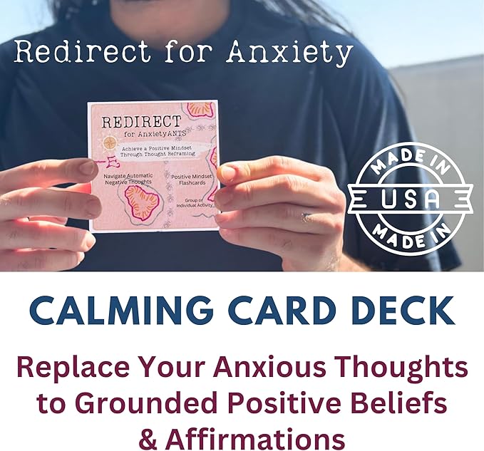 Redirect for Anxiety Sufferers: Rewrite Automatic Negative Thoughts (Ants) to Positive Affirmations & Growth Mindset | Personal Growth, Group Therapy | Stop Anxiety, Depression & Intrusive Thoughts
