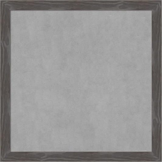 Amanti Art Grey Framed Magnetic Board 27x27 Medium Vision Board for use with Magnets, 100% Metal Sheet to Display Items as Office Decor or for Home Organization in mudroom, Kitchen or Kids Room