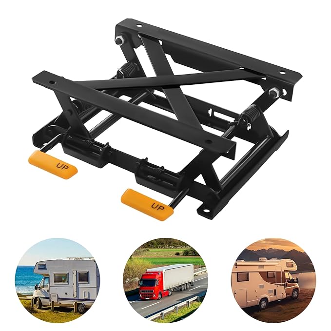 Car Seat Height Adjuster, 2.76-5.12 Inches Lifting Height Car Seat Lifter Bracket by Hand Pedals, Seat Lifting Base