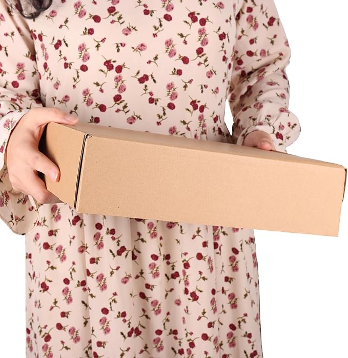 PHAREGE 12x9x3 inch Shipping Boxes 6 Pack Brown, Tab Lock Tuck Top Mailer Boxes for Packaging Small Business, Medium Cardboard Gift Boxes for Wrapping Mailing Present