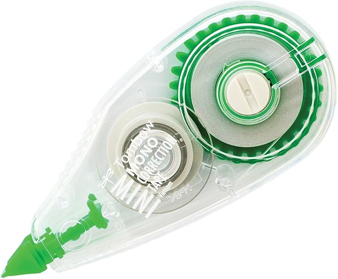 Tombow 68722 Mono Mini Correction Tape Easy to Use Applicator for Instant Corrections,Clear, (Pack of 80)