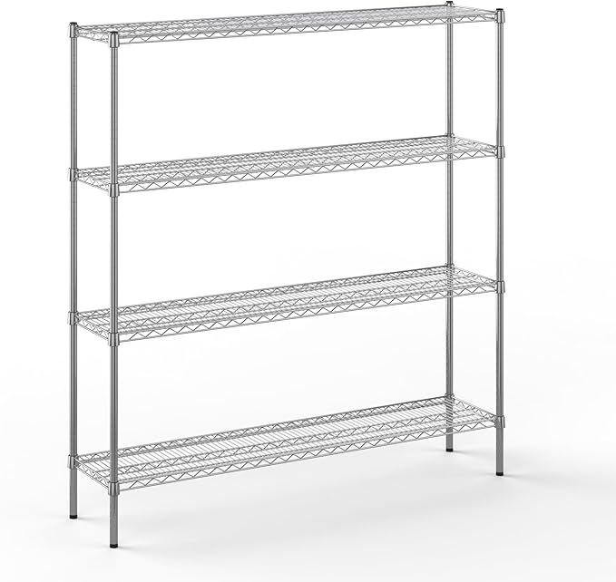 Regal Altair 14" Deep x 60" Wide x 64" Height Wire Shelving Kit | 4-Tier | NSF Commercial Storage Rack Unit