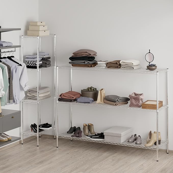 Regal Altair 21" Deep x 72" Wide x 54" Height Wire Shelving Kit | 3-Tier | NSF Commercial Storage Rack Unit