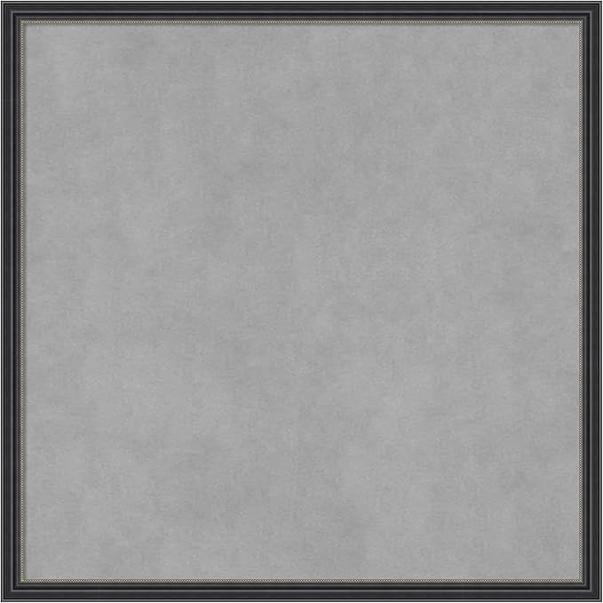 Amanti Art Black Framed Magnetic Board 21x21 Medium Vision Board for use with Magnets, 100% Metal Sheet to Display Items as Office Decor or for Home Organization in mudroom, Kitchen or Kids Room