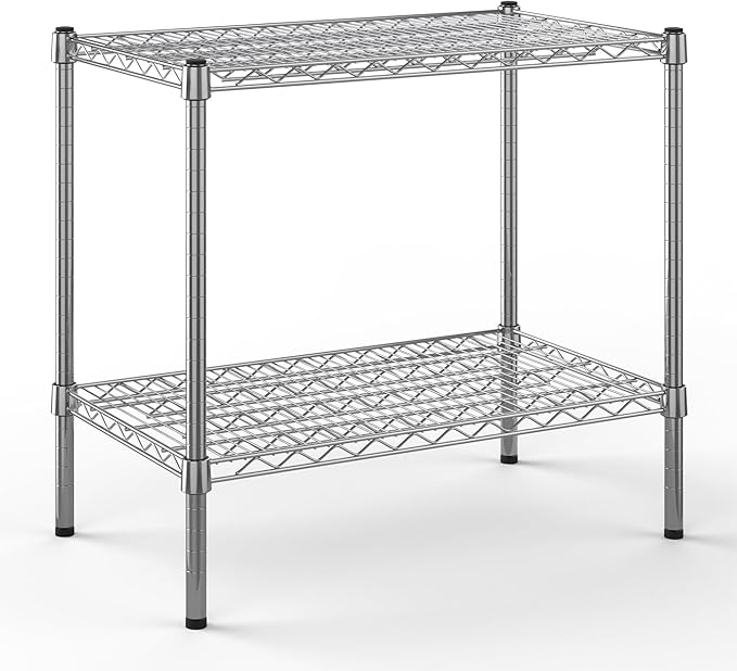 Regal Altair 18" Deep x 30" Wide x 27" Height Wire Shelving Kit | 2-Tier | NSF Commercial Storage Rack Unit