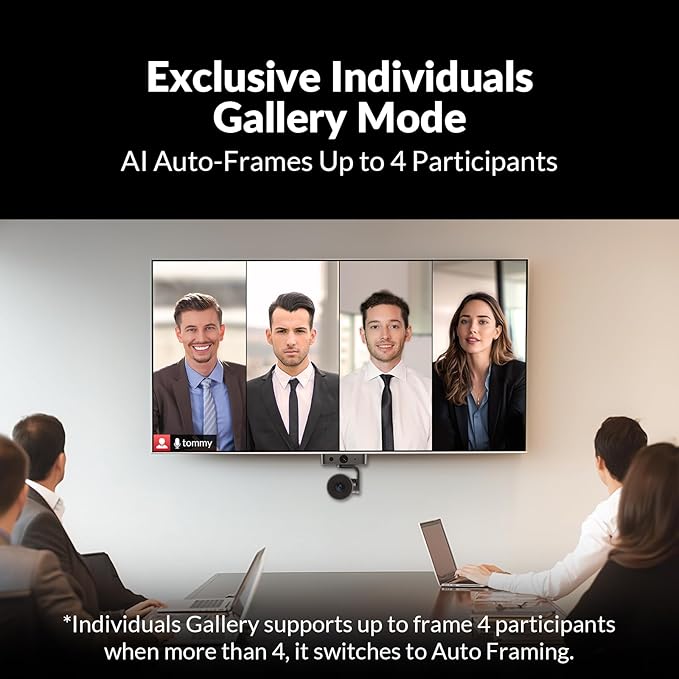 AV Access 4K Conference Room Camera, Dual Lens Cam(4K AI Tracking Cam and 1080P Panoramic Cam),3X Optical/5X Digital Zoom, 120° FOV, Auto Framing, Individuals Gallery, Works with Meet,Teams,Zoom