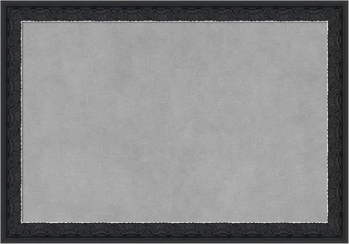 Amanti Art Black Framed Magnetic Board 14x20 Small Vision Board for use with Magnets, 100% Metal Sheet to Display Items as Office Decor or for Home Organization in mudroom, Kitchen or Kids Room