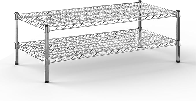 Regal Altair 21" Deep x 42" Wide x 14" Height Wire Shelving Kit | 2-Tier | NSF Commercial Storage Rack Unit