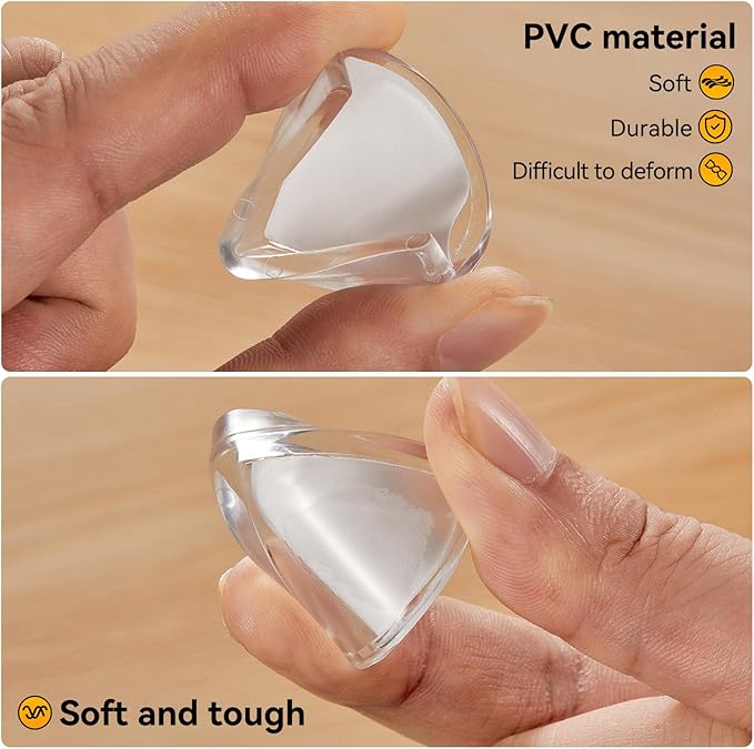 EBUKTUK 8pcs,Table Corner Protector, Corner Protector to Cover Sharp Furniture, Clear Furniture Corner Guards & Edge Safe Anti-Collision Bumpers, Suitable for Table Corner Cabinet Corner Window Corner
