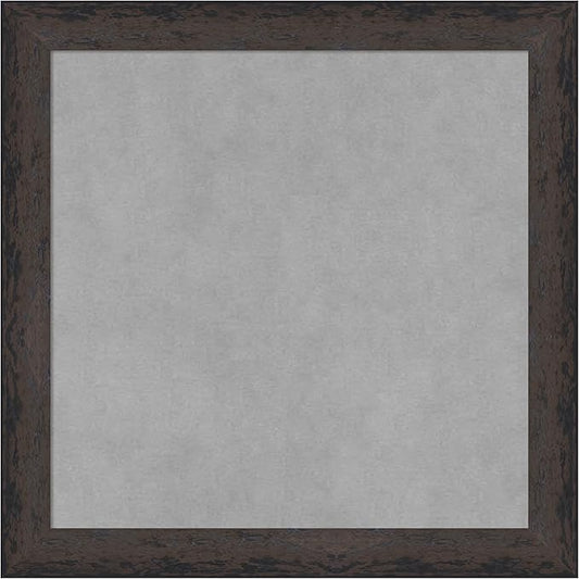 Amanti Art Black Framed Magnetic Board 19x19 Small Vision Board for use with Magnets, 100% Metal Sheet to Display Items as Office Decor or for Home Organization in mudroom, Kitchen or Kids Room