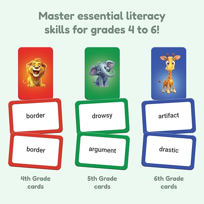 THE FIDGET GAME Vocabulary Words, Flash Card Game, Grade 4-6, Ages 9-12, Develop Communication and Reading Comprehension Skills, Fidget Mats, Learning Guide & PDF Workbook Included