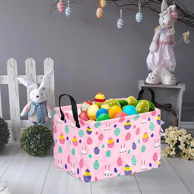 FUULOXE Storage Bin for Shelves Rectangle Closet Baskets Foldable Box with Handles Storage Bins, Storage Boxes for Home Office Car Dormroom