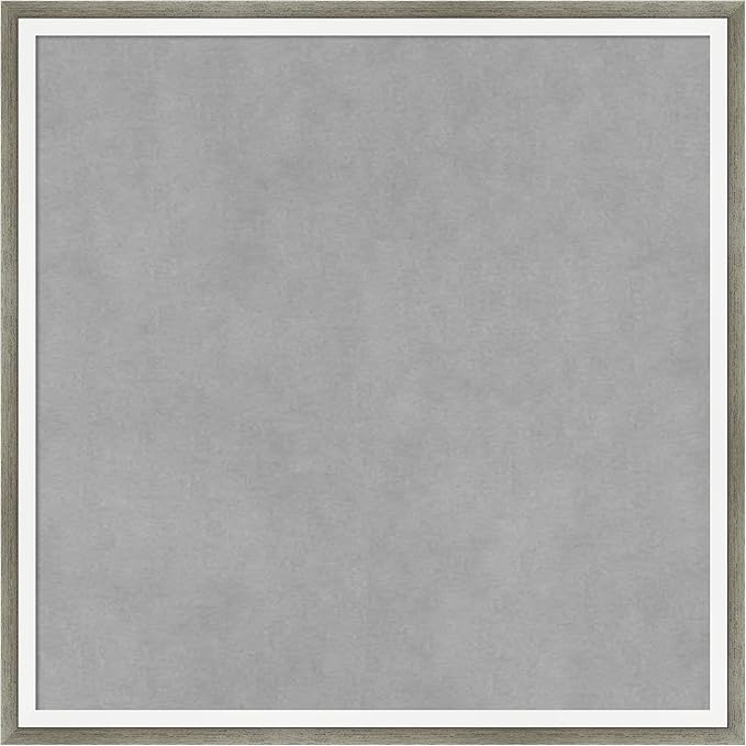 Amanti Art Silver Framed Magnetic Board 17x17 Small Vision Board for use with Magnets, 100% Metal Sheet to Display Items as Office Decor or for Home Organization in mudroom, Kitchen or Kids Room
