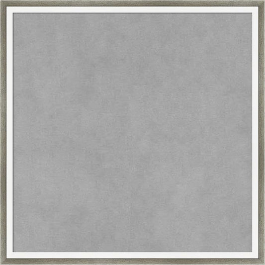 Amanti Art Silver Framed Magnetic Board 17x17 Small Vision Board for use with Magnets, 100% Metal Sheet to Display Items as Office Decor or for Home Organization in mudroom, Kitchen or Kids Room