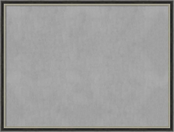 Amanti Art Black Framed Magnetic Board 19x25 Medium Vision Board for use with Magnets, 100% Metal Sheet to Display Items as Office Decor or for Home Organization in mudroom, Kitchen or Kids Room