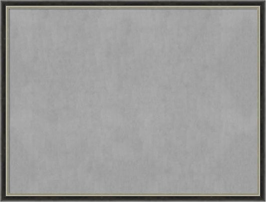 Amanti Art Black Framed Magnetic Board 19x25 Medium Vision Board for use with Magnets, 100% Metal Sheet to Display Items as Office Decor or for Home Organization in mudroom, Kitchen or Kids Room