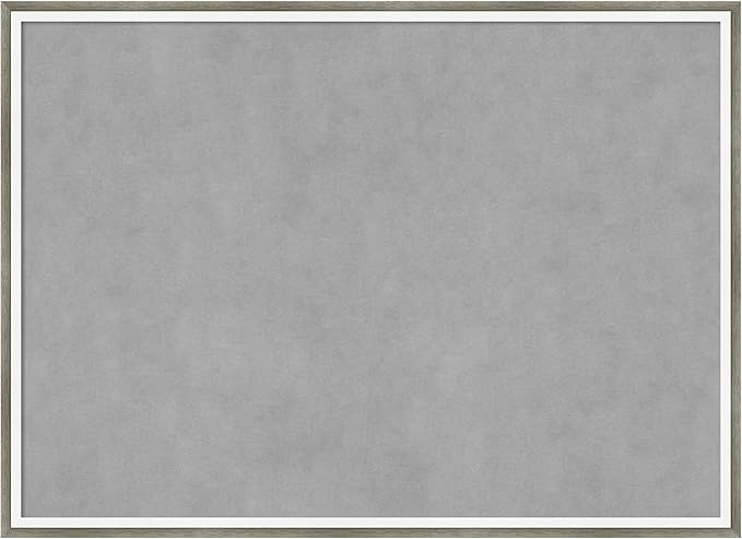 Amanti Art Silver Framed Magnetic Board 21x29 Medium Vision Board for use with Magnets, 100% Metal Sheet to Display Items as Office Decor or for Home Organization in mudroom, Kitchen or Kids Room