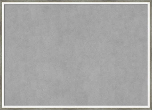 Amanti Art Silver Framed Magnetic Board 21x29 Medium Vision Board for use with Magnets, 100% Metal Sheet to Display Items as Office Decor or for Home Organization in mudroom, Kitchen or Kids Room