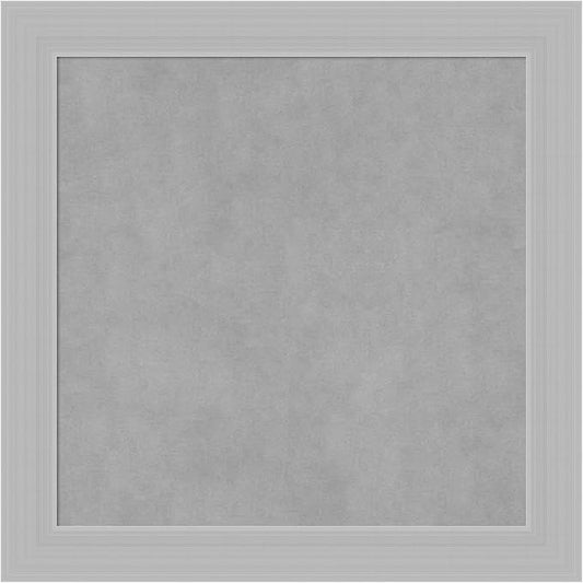 Amanti Art Silver Framed Magnetic Board 24x24 Medium Vision Board for use with Magnets, 100% Metal Sheet to Display Items as Office Decor or for Home Organization in mudroom, Kitchen or Kids Room