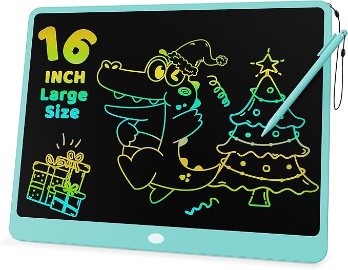 KOKODI LCD Writing Tablet for Kids 16 Inch Colorful Doodle Board, Electronic Drawing Pad for Kids, Educational and Learning Toys Gifts for 3-8 Year Old Boys and Girls
