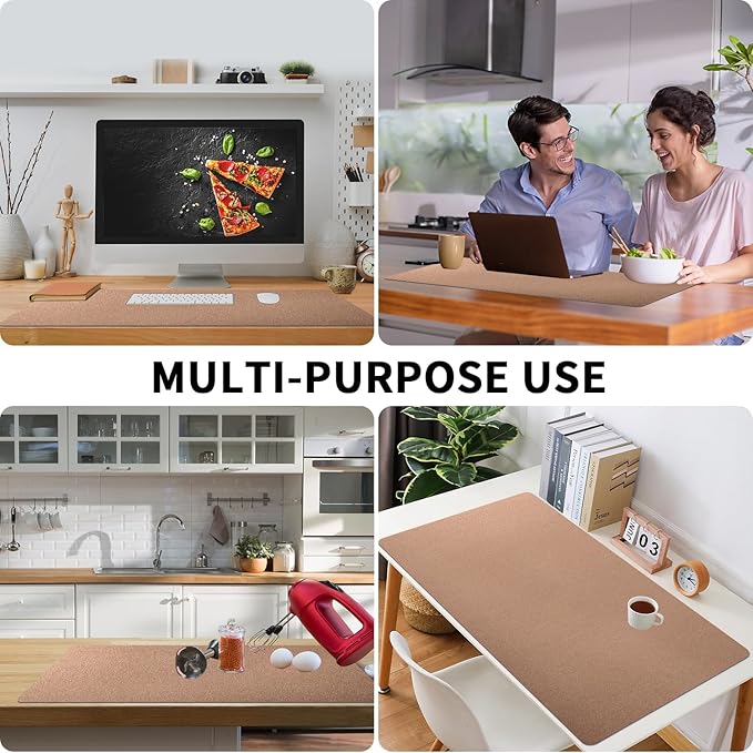 Bloss Gold Desk Mat 31.5x15.7 Inches, Desk Matt for Desktop, Waterproof Large Desk Pad, Computer Mat for Office/Home/Decor/Christmas Desk Mat