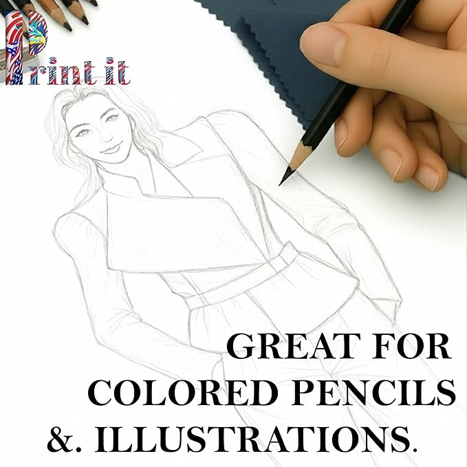 Print It - Vellum Bristol Colored Cardstock Cover Paper, 67 Lb, 8.5" X 11”, Heavyweight Colored Cardstock for Crafts, School, Invitations, And Office Use - Decoration Drawing 250/Case-Britewhite