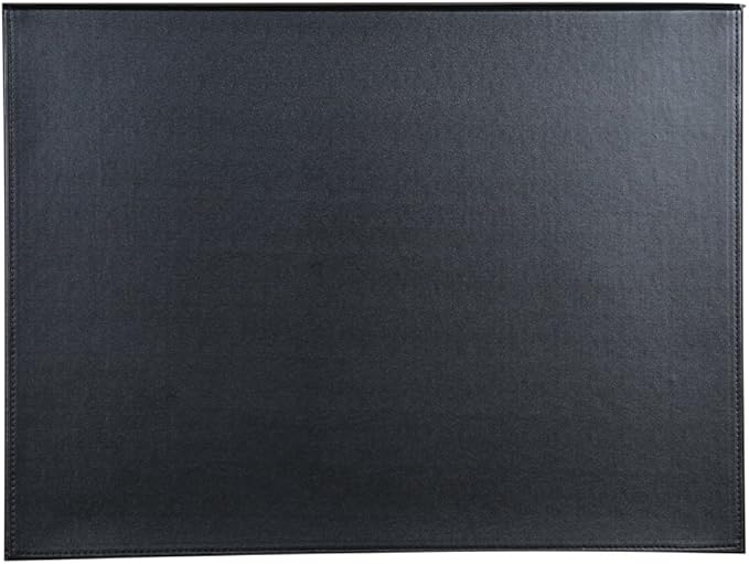 KINGFOM 18''x14'' Large Rectangle A3 Desk Writing & Drawing Desk Pad &Board Table Protector Mat with Paper Clip on Top Black
