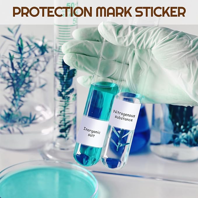 Zonon 2500 Pcs Clear Labels Label Protector Clear Stickers Wafer Seals Waterproof Labels for Protecting Barcodes, Numbers and Stickers (3.15 x 1.18 Inch,Rectangle)