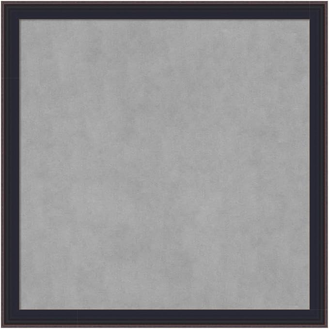 Amanti Art Black Framed Magnetic Board 27x27 Medium Vision Board for use with Magnets, 100% Metal Sheet to Display Items as Office Decor or for Home Organization in mudroom, Kitchen or Kids Room