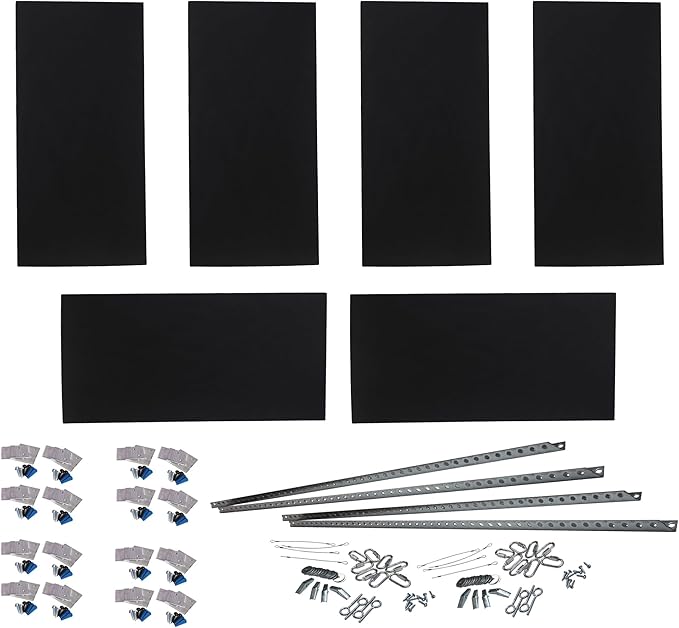 ATS Acoustics Home Office Residential Acoustic Treatment Room Kit Sound Absorbing Acoustic Panel 6 Pack for 50-100 Sq Ft (Pitch)