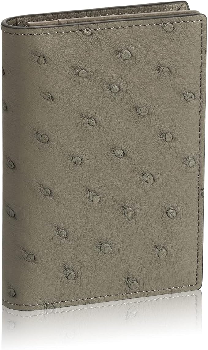 Leather Business Card Case Holder for Men & Women, Italian Calfskin